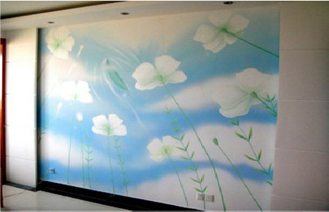 南宁画墙绘怎么画好白云的蓬松感?