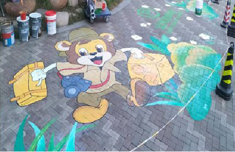 南宁夏季画地面彩绘会遇到的问题