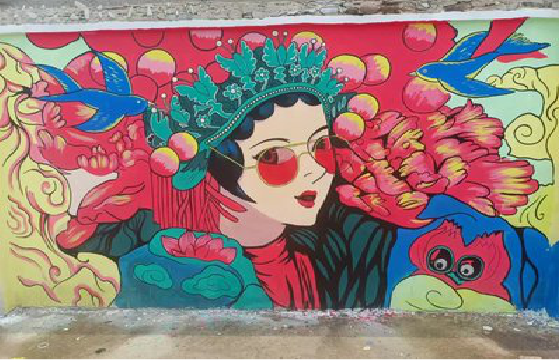 南宁墙体彩绘-网红墙