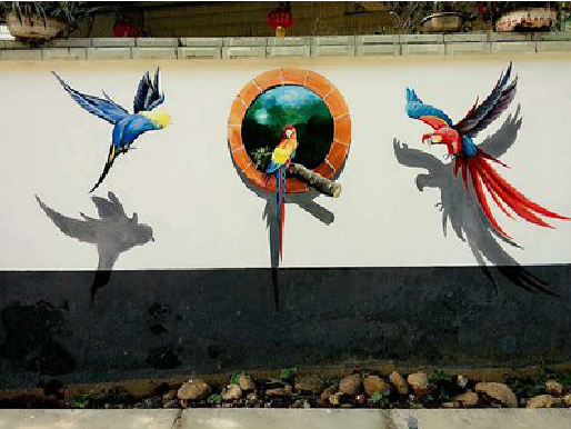 南宁视觉错位-3D墙绘设计