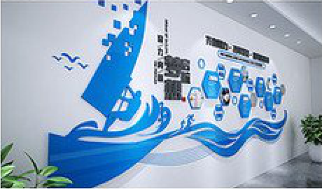 南宁海浪主题文化墙如何设计？