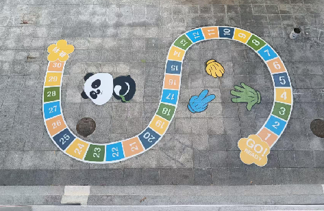 南宁地面游戏彩绘